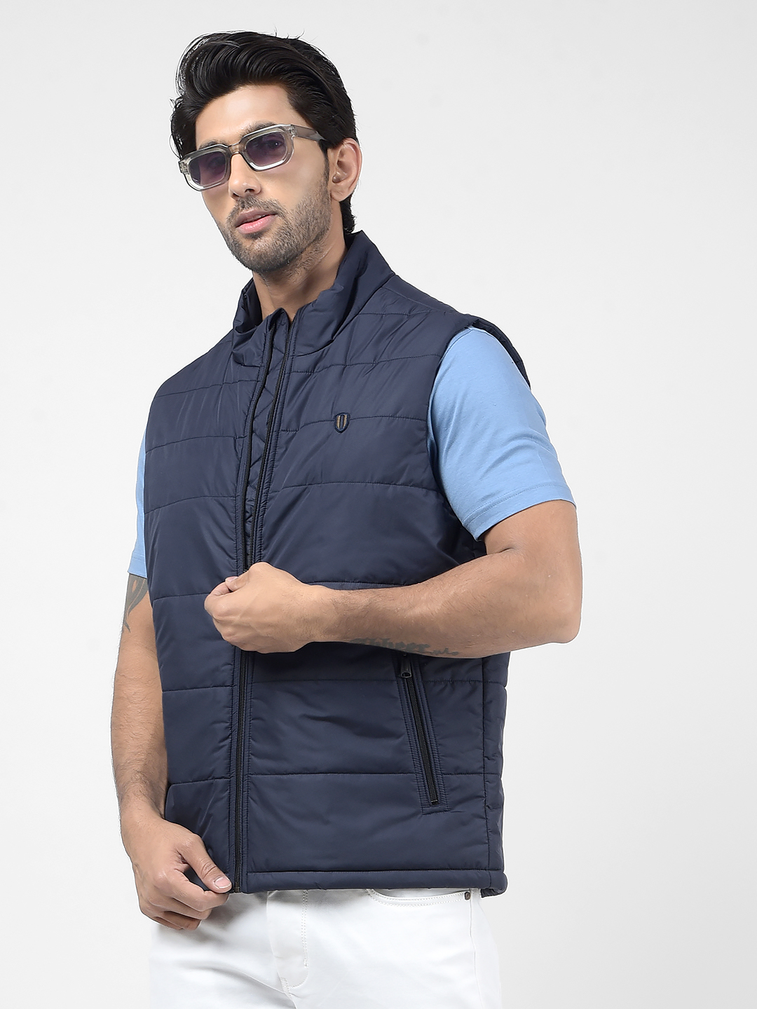 Numero Uno Men Solid Navy Jacket
